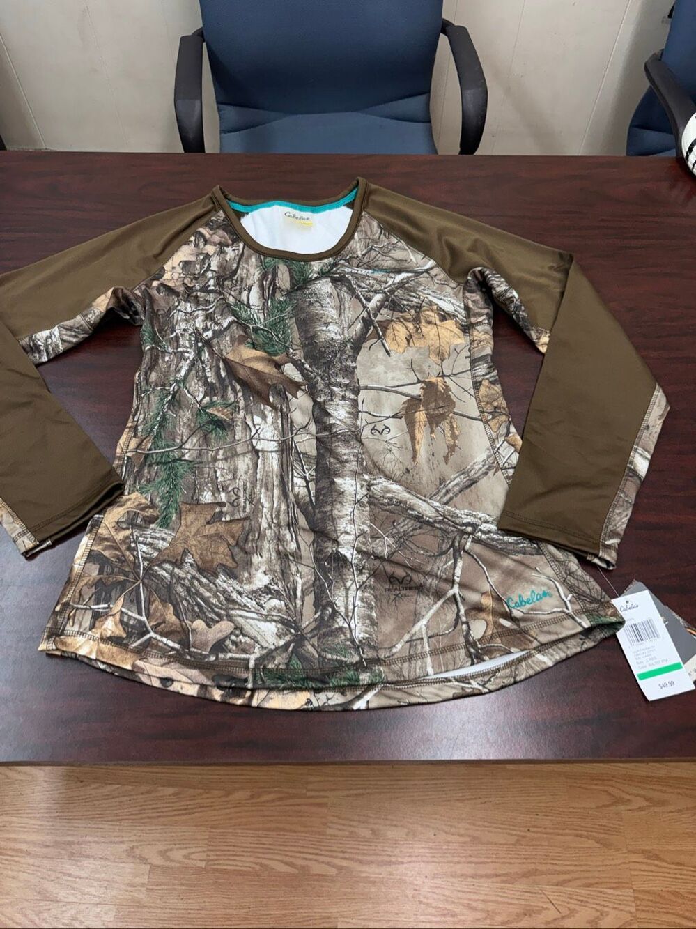 NWT Cabela’s Realtree Camouflage Long Sleeve Thermal Size Large